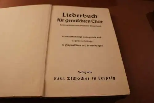 altes Buch - Liederbuch des DSB - gemischte Chöre - 118 Liedtexte - 30-40er Jahr