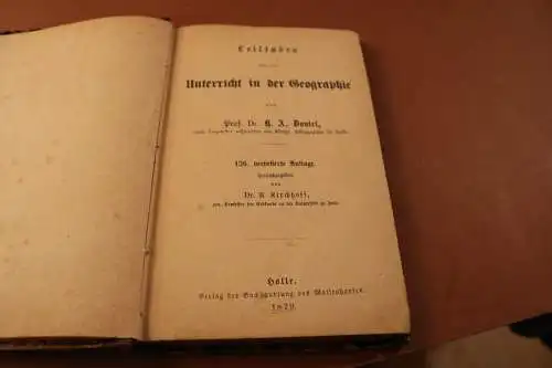 altes Buch - Leitfaden für den Unterricht in der Geographie  1879