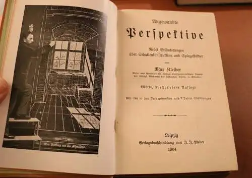 altes Buch - Webers Illustrierte Katechismen - Kleiber Angewandte Perspektive 