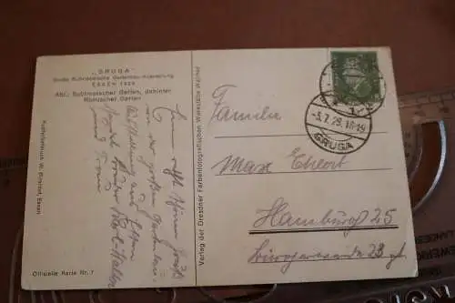 tolle alte Karte GRUGA Essen 1929 