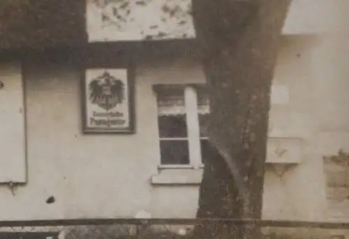 altes Foto - Personen vor dem Haus - Kattowitz ?? Kaiserliche Postagentur 1916