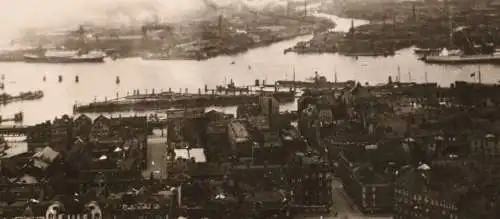 drei tolle alte Fotos - Hamburg Hafen , Neustadt und Barmbek Geschäft 1929