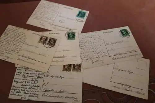sechs tolle alte Künstlerkarten - romantische Ansichten - Künstler ??1915-16 