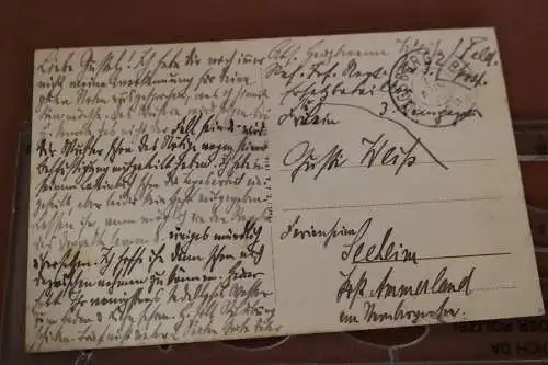 tolle alte Karte - Waldrestauration mit Floßhafen - Hochablaß bei Augsburg 1916?