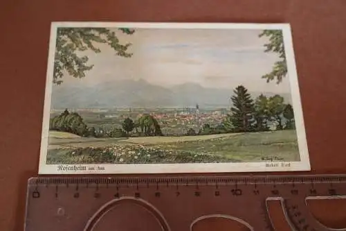 tolle alte Karte - Rosenheim am Inn - Rudolf Sieck - Deutsches Rotes Kreuz