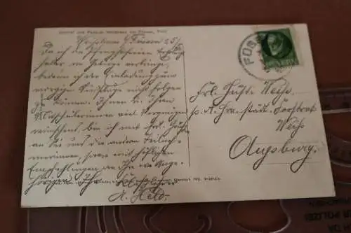 tolle alte Karte - Gasthof und Pension Weißhaus bei Füssen Tirol 1900-1910 ?
