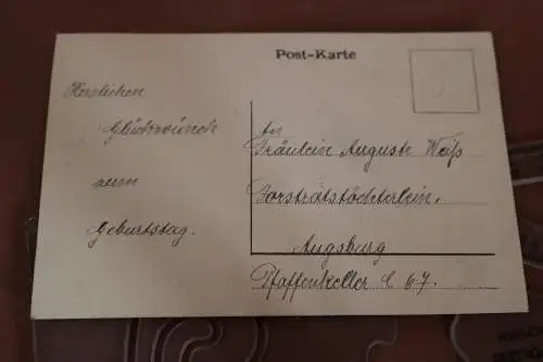 tolle alte Künstlerkarte Bub und Madl - - Junge und Mädchen - 1900-1920