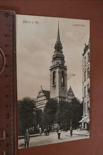 tolle alte Karte - Köln am Rhein - Lutherkirche 1913