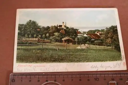 tolle alte Karte - Herrsching am Ammersee 1900-1910