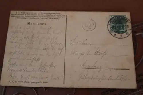 tolle alte Karte - Düsseldorf - Fischerhaus am Schwanenspiegel 1908