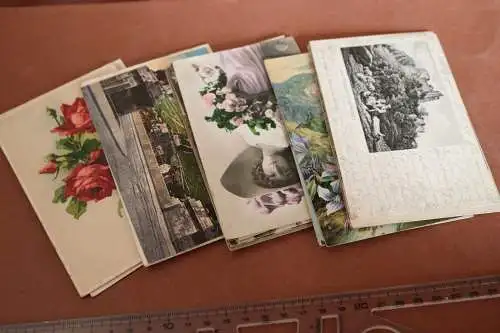 24 tolle alte Karten - 1900-1910  meist aus Bayern versendet, vers. Motive 