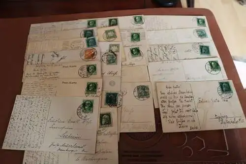 24 tolle alte Karten - 1900-1910  meist aus Bayern versendet, vers. Motive 