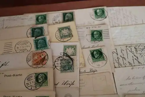 24 tolle alte Karten - 1900-1910  meist aus Bayern versendet, vers. Motive 