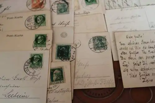 24 tolle alte Karten - 1900-1910  meist aus Bayern versendet, vers. Motive 