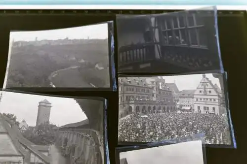 18 alte Negative Rothenburg Tauber - Festumzug - Gebäude - 1910-20 ca