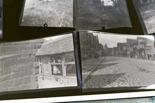 18 alte Negative Rothenburg Tauber - Festumzug - Gebäude - 1910-20 ca