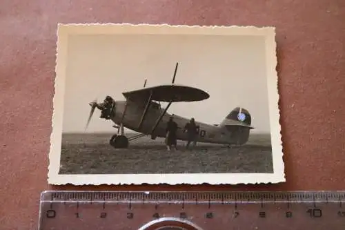 tolles altes Foto - Flugzeug Heinkel He 46