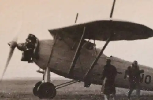 tolles altes Foto - Flugzeug Heinkel He 46