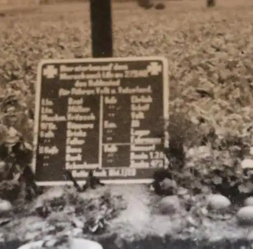 altes Foto - Soldatengräber gefallen 27.05.1940 