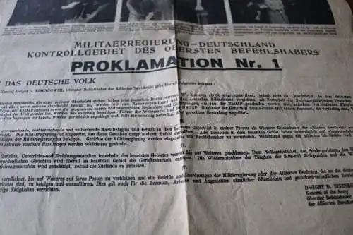 alter Zeitungsbericht Zwischen Trümmern und Befehlen Reutlingen 1945-1970 