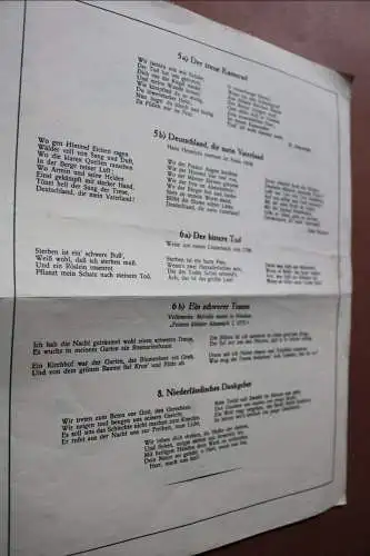 altes Programmblatt - Gedächtnisfeier der Gefallenen Mannheim 1930 