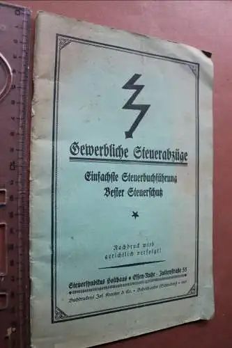 altes Heft - Gewerbliche Steuerabzüge für Reichseinkommensteuer 1923