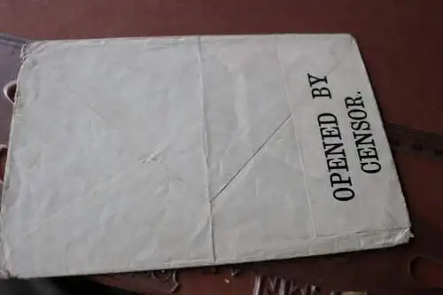 fünf alte Umschläge - Aufkleber Zensur geöffnet usw. 20-40er Jahre 