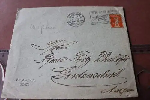 fünf alte Umschläge - Aufkleber Zensur geöffnet usw. 20-40er Jahre 