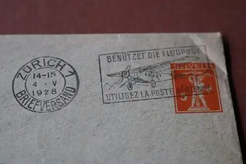 fünf alte Umschläge - Aufkleber Zensur geöffnet usw. 20-40er Jahre 