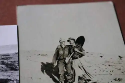 drei alte Fotos - DAK Afrika Korps - neuzeitliche Abzüge 1942