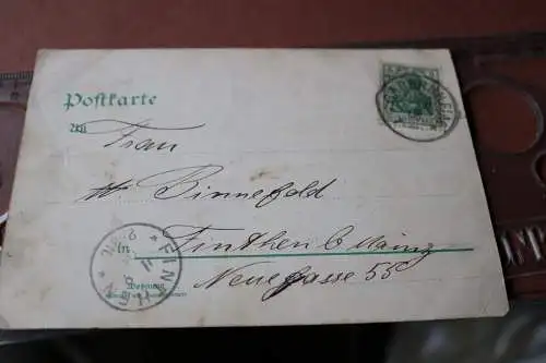 alte Karte - Gruss aus dem Quartier - Raum Gadernheim - 1906