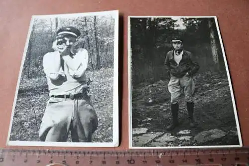 zwei alte Fotos - Portraits Piloten - 1937 - St. Louis 