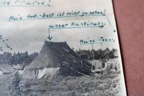 altes Foto - Zeltlager ?  1 oder 2 Weltkrieg ?? 