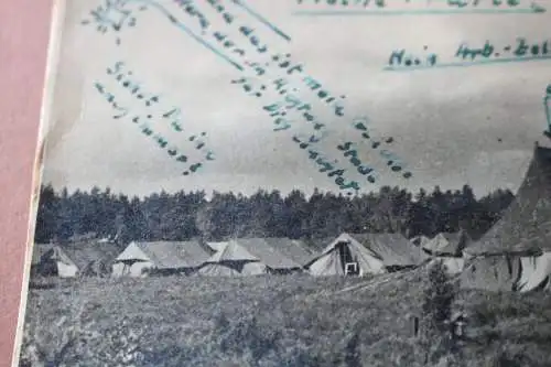 altes Foto - Zeltlager ?  1 oder 2 Weltkrieg ?? 