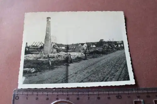 altes Foto - zerstörtes Dorf Kociol an der polnischen Grenze ?1940