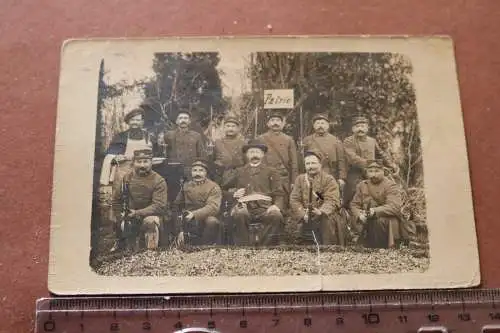 altes Gruppenfoto französische Soldaten ? Infanterie ?? Regt 60 