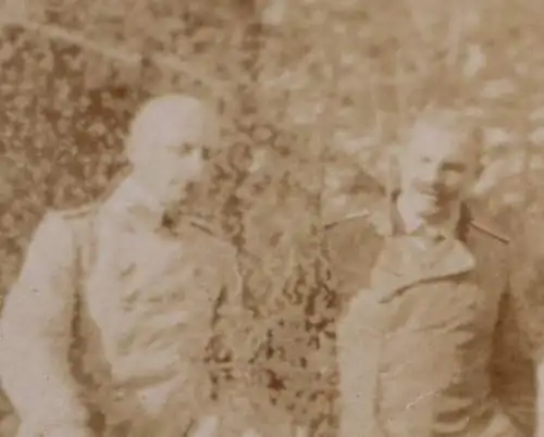 interessantes altes Foto Bernhard Wilhelm v Bülow ??? beim 1. Jäger-Batl. Freisi