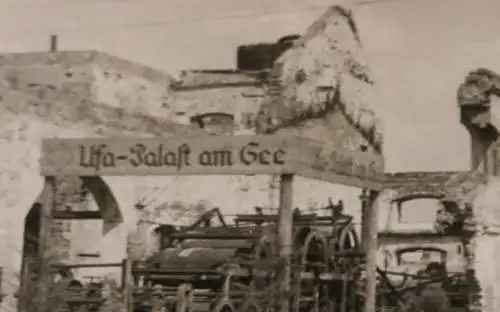 tolles altes Foto Frontkino UFA-Palast in Miljevina ??? Bosnien unter Fabrik 