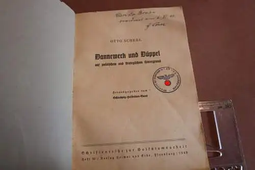 altes Buch Otto Scheel - Dannewerk und Düppel - Schleswig Holstein - Alter ?