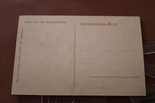 tolle alte Karte -  Wasserfall Edmundsklamm Böhm. Schweiz 1900-1920 ?