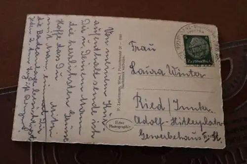 tolle alte Karte -  Bad Schallerbach Ob. Do. Straßenbahnerheim 1941
