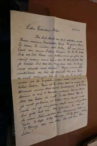 alter Feldpostbrief auf Briefpapier der Untergruppe Panzerfertigung - Mürzzuschl