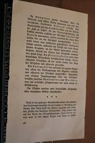 alte Karte aus Buch ? Operationsgebiet im Osten  1. oder 2. Weltkrieg ?