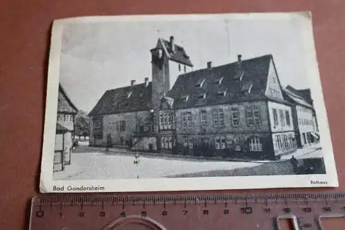 tolle alte Karte - Rathaus Bad Gandersheim -  Ende 40er -Anfang 50er Jahre ?