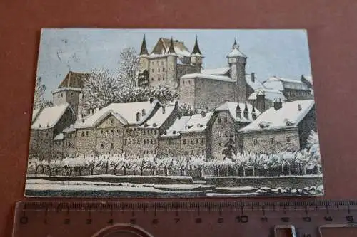 tolle alte Karte Gebäude Burg - Für die Jugend - Schweiz - 1913