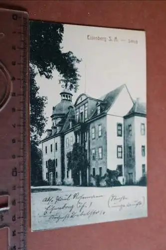 tolle alte Karte Eisenberg S.A.  Schloß   1926