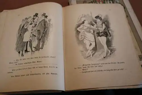 zwei alte Caviar Kalender von 1888 und 1892 von Jean Qui Rit - Erotisch