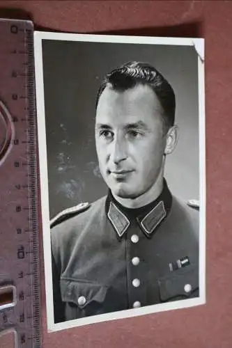 tolles altes Portrait eines Soldaten - Reichswehr Bandspange - 1941 ???