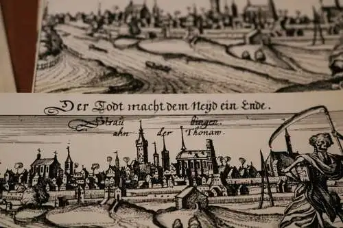 tolles altes Negativ - Ansicht  Straubingen an der Thonaw