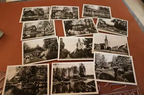 tolle alte Kleinbildserie - 12 Ansichten Spreewald  - Alter ???